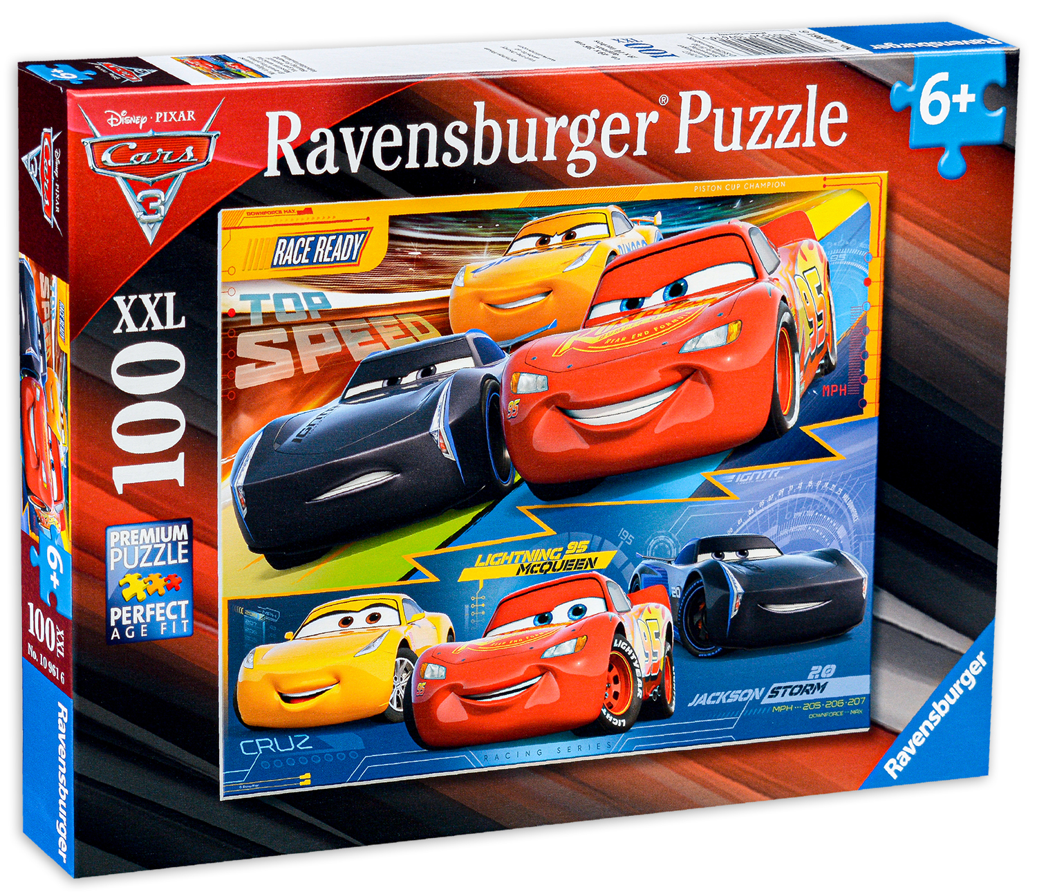 Пъзел Ravensburger от 100 XXL части - Дуелът на шампионите, Колите 3