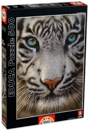 Пъзел Educa от 500 части - Бял Тигър