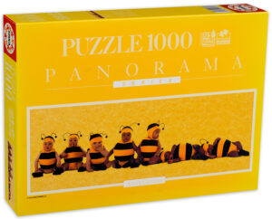 Панорамен пъзел Educa от 1000 части - Пчелички