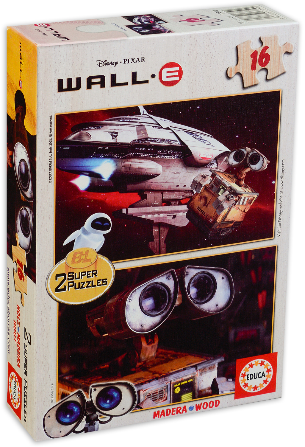 Пъзел Educa от 2 x 16 части - Уоли