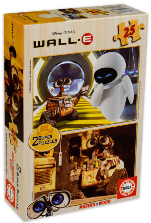 Пъзел Educa от 2 x 25 части - Уоли