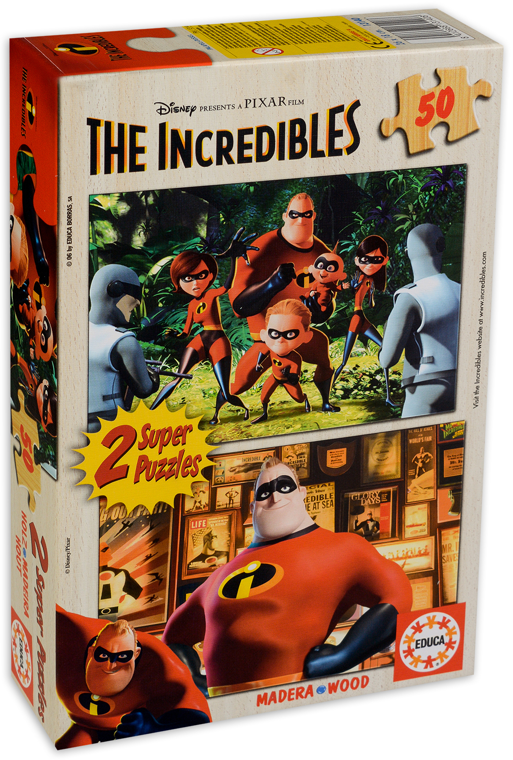 Пъзел Educa от 2 x 50 части - Феноменалните