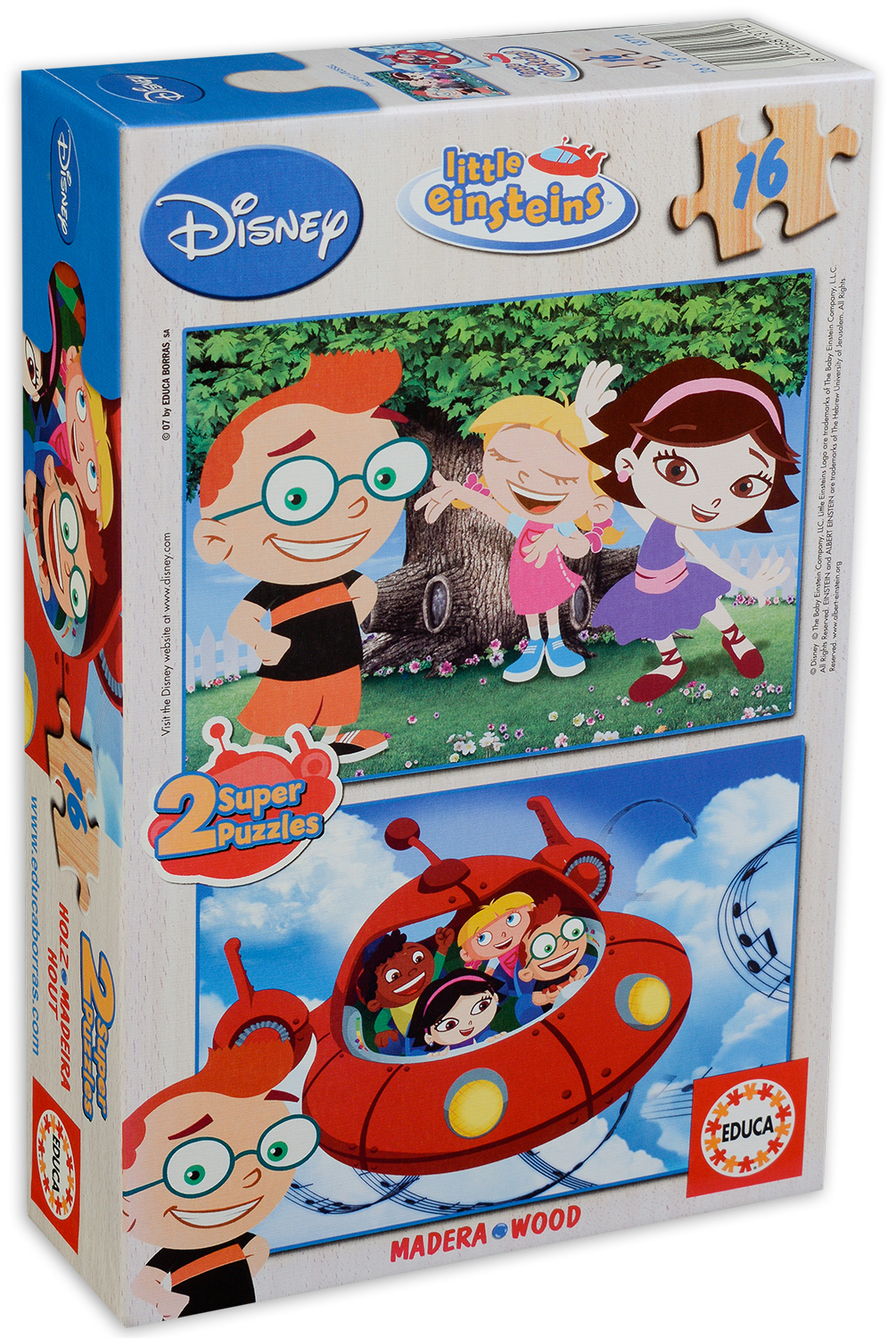 Пъзел Educa от 2 x 50 части - Малките Айнщайнчета