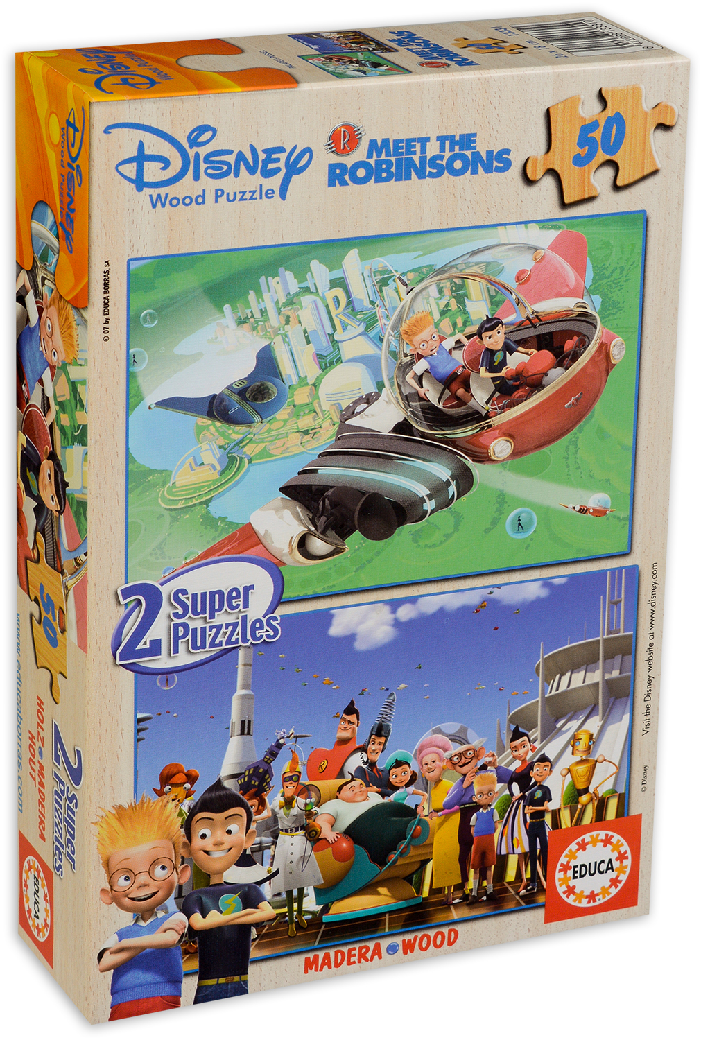 Пъзел Educa от 2 x 50 части -  Семейство Робинсън