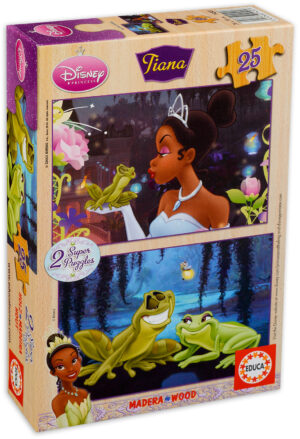 Пъзел Educa от 2 x 25 части - Принцесата и жабокът