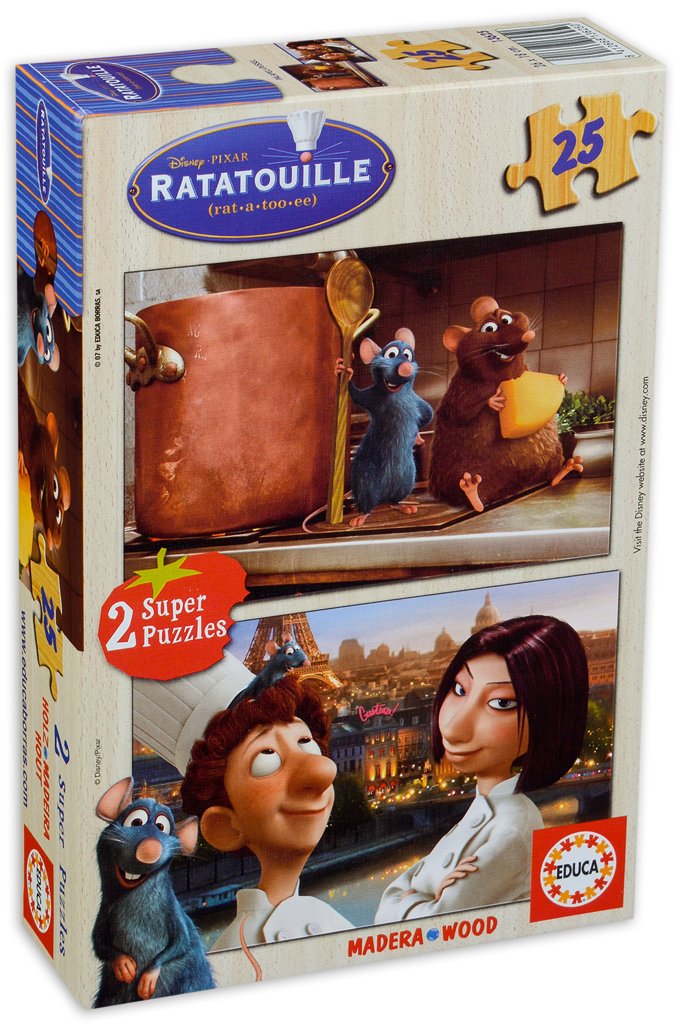 Пъзел Educa от 2 x 25 части - Рататуи