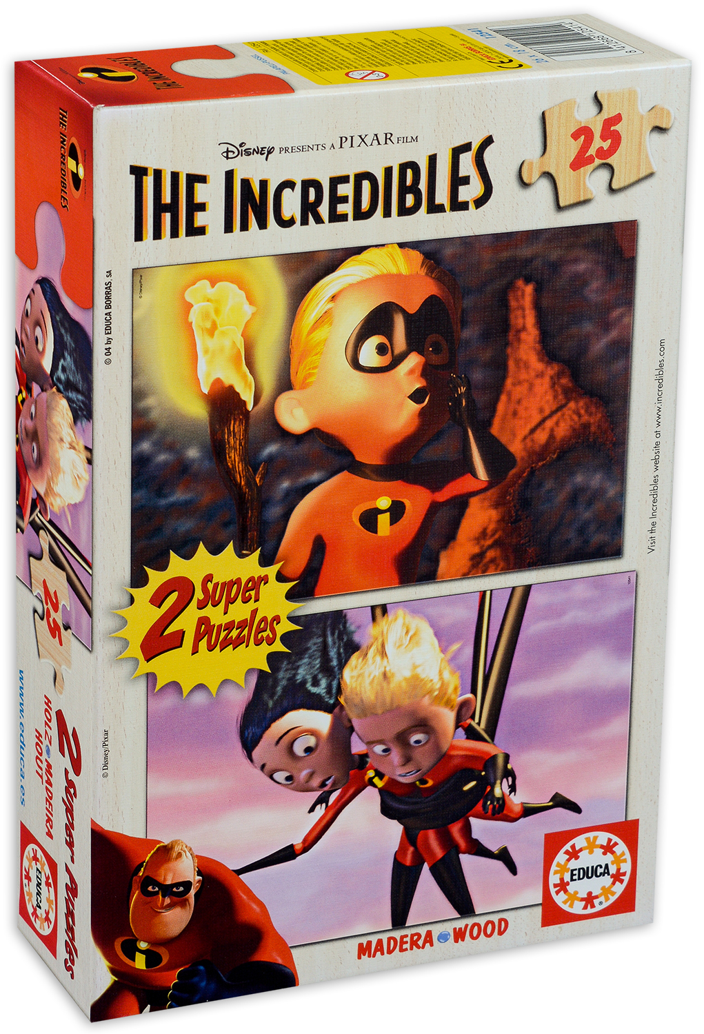 Пъзел Educa от 2 x 25 части - Феноменалните