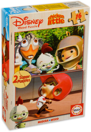 Пъзел Educa от 2 x 16 части - Чикън Литъл
