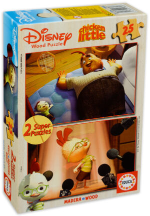 Пъзел Educa от 2 x 25 части - Чикън Литъл