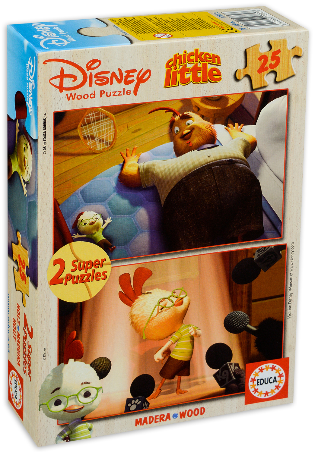 Пъзел Educa от 2 x 25 части - Чикън Литъл