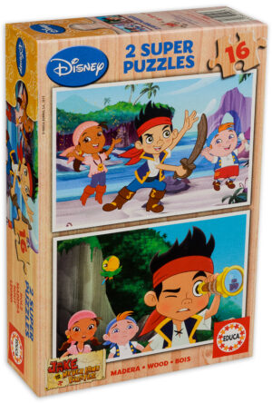 Пъзел Educa от 2 x 16 части - Джейк и пиратите