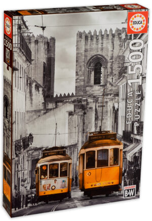 Пъзел Educa от 1500 части - Квартал Алфама, Лисабон