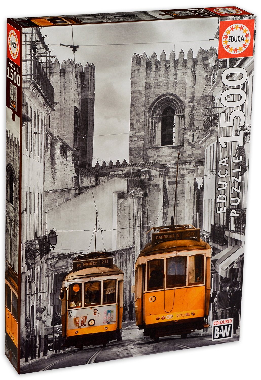 Пъзел Educa от 1500 части - Квартал Алфама, Лисабон