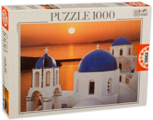 Пъзел Educa от 1000 части - Залез над Санторини