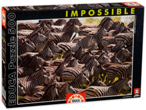 Пъзел Educa от 500 части - Зебрите