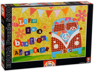 Пъзел Educa от 500 части - Животът е хубаво приключение