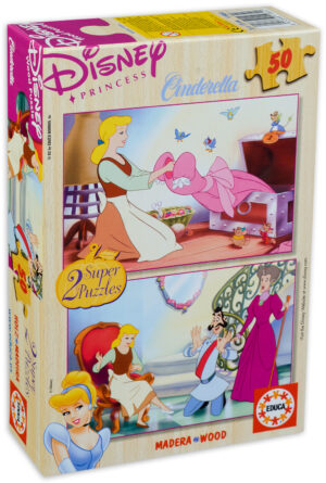 Пъзел Educa от 2 x 50 части - Пепеляшка