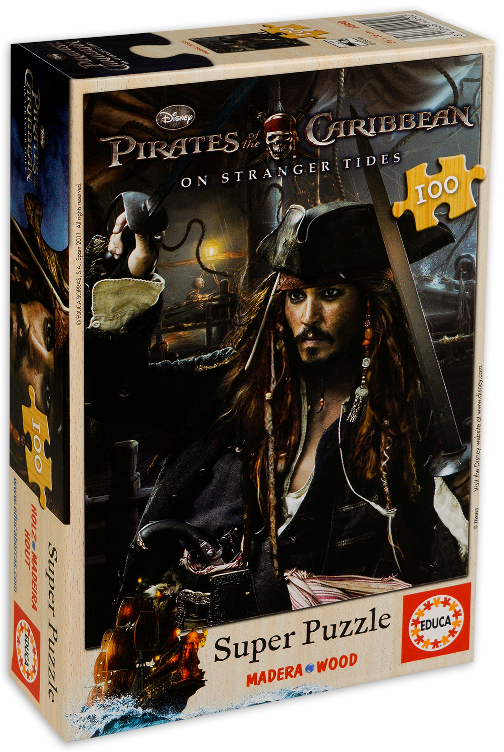 Пъзел Educa от 100 части - Карибски пирати