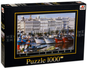 Пъзел Educa от 1000 части - Ла Коруна, Испания