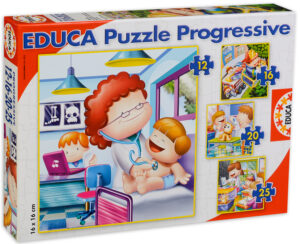 Пъзел Educa 4 в 1 - Когато пораста искам да стана