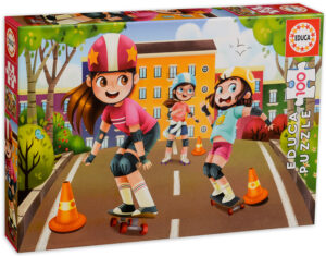 Пъзел Educa от 100 части - Скейтбординг