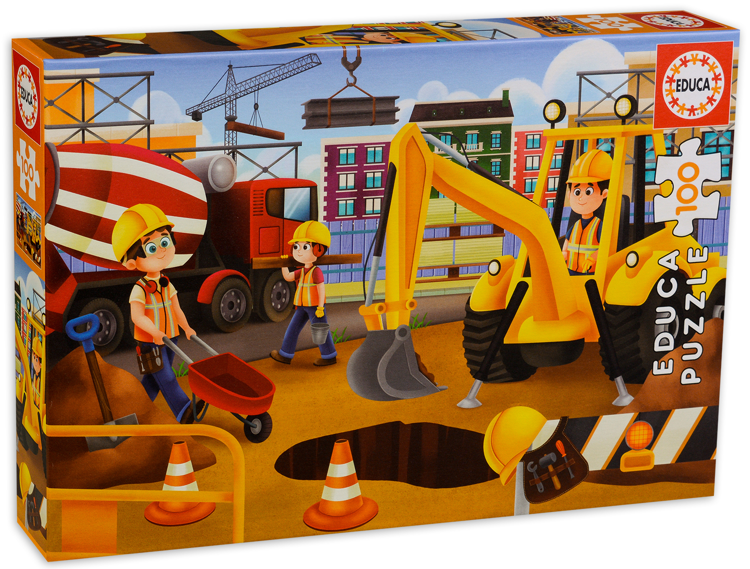 Пъзел Educa от 100 части - Превозни средства