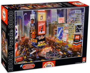 Пъзел Educa от 8000 части - Вечер на Таймс Скуеър