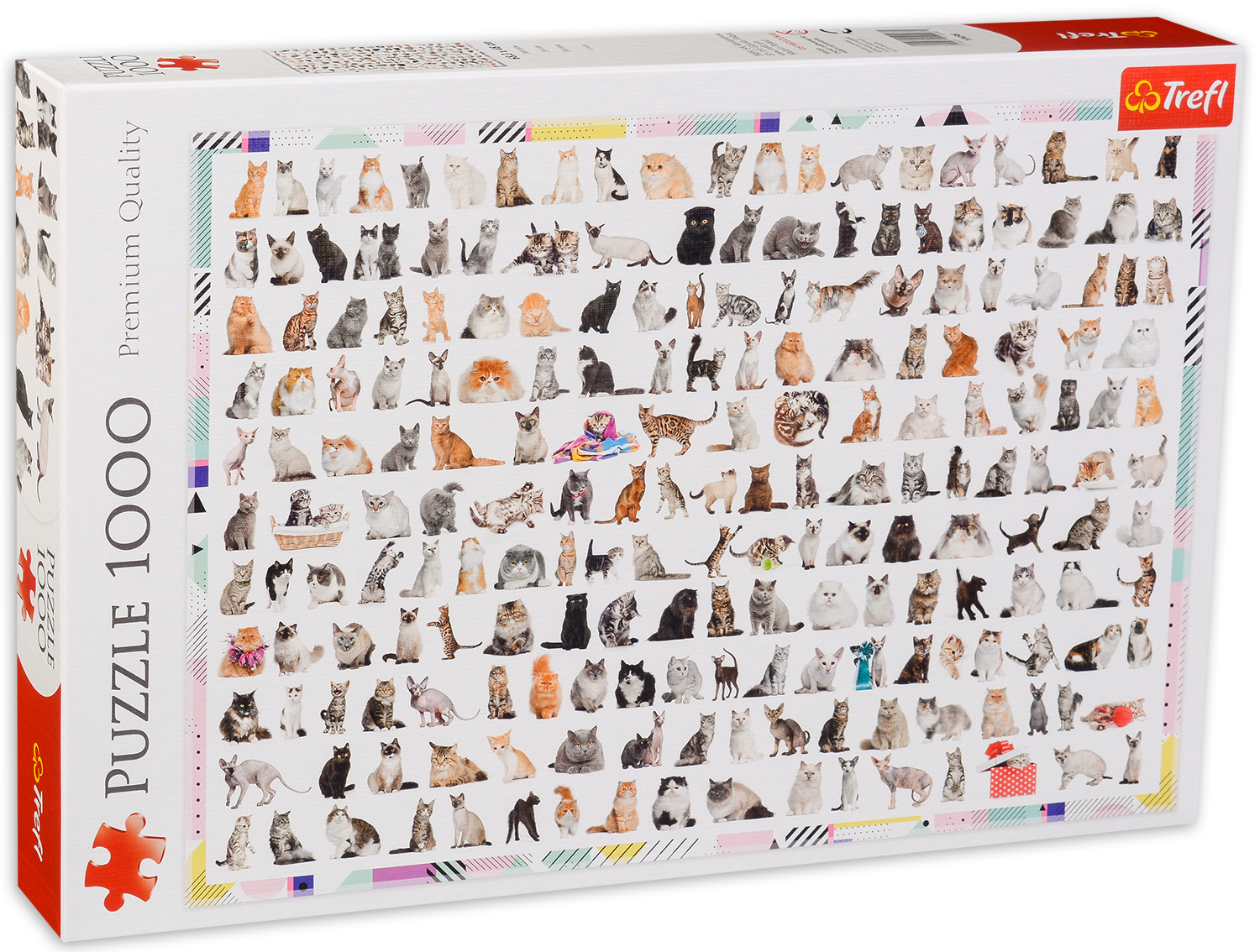 Пъзел Trefl от 1000 части - 208 Котки