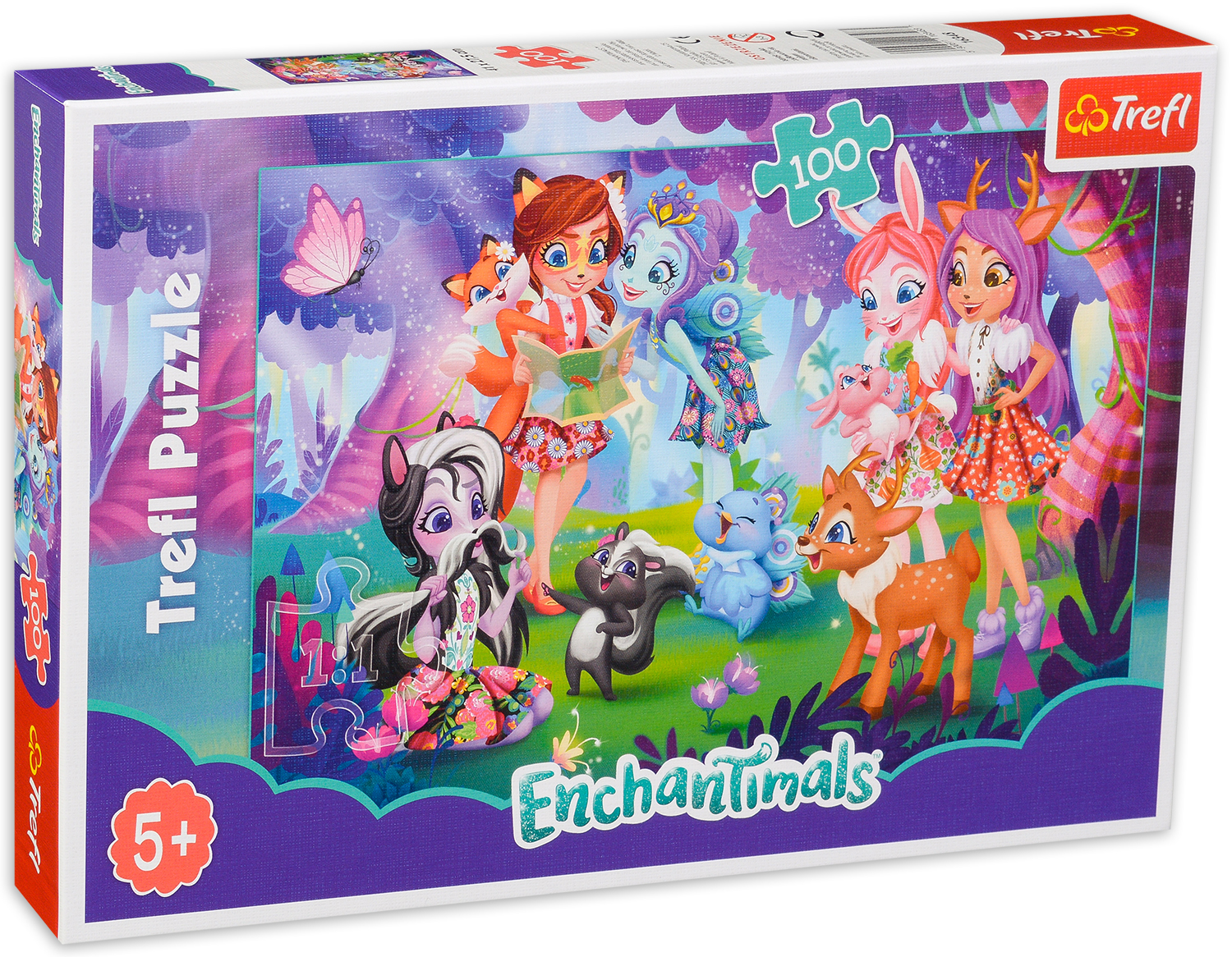 Пъзел Trefl от 100 части - Забава с приятели