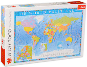 Пъзел Trefl от 2000 части - Политическа карта на света