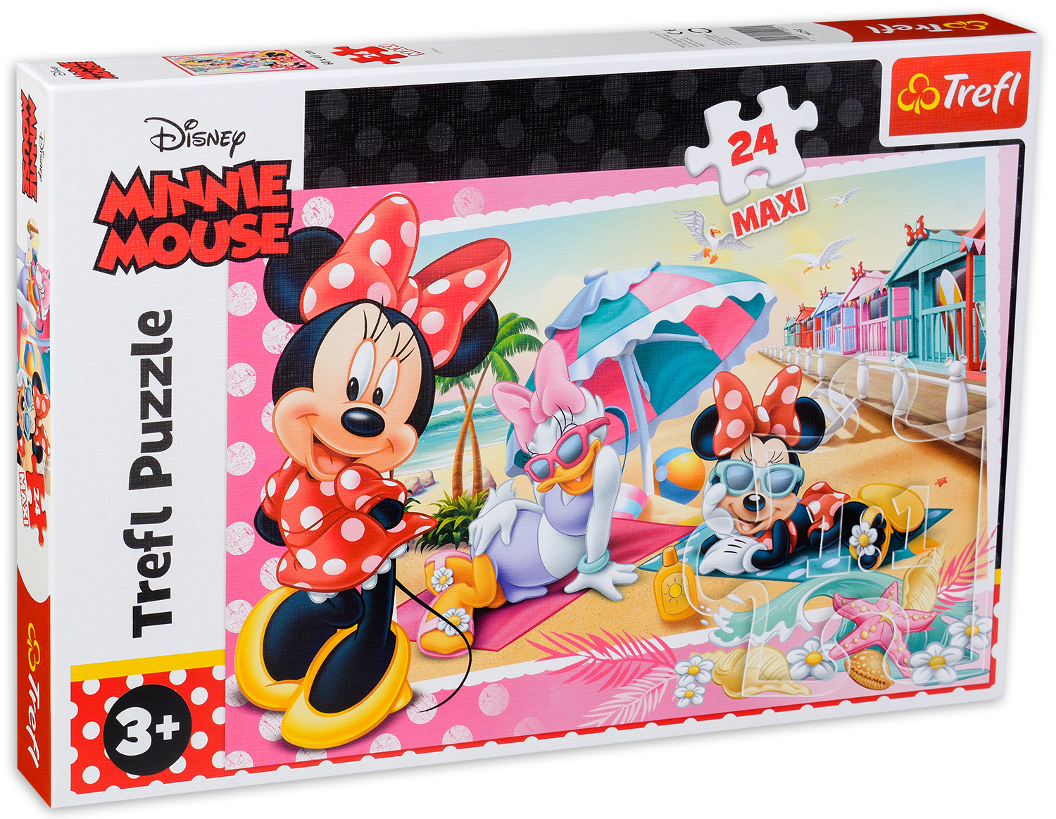 Пъзел Trefl от 24 макси части - Мини Маус и Дейзи на почивка