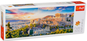 Панорамен пъзел Trefl от 500 части - Акропола, Атина