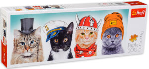 Панорамен пъзел Trefl от 500 части - Пухкав отбор