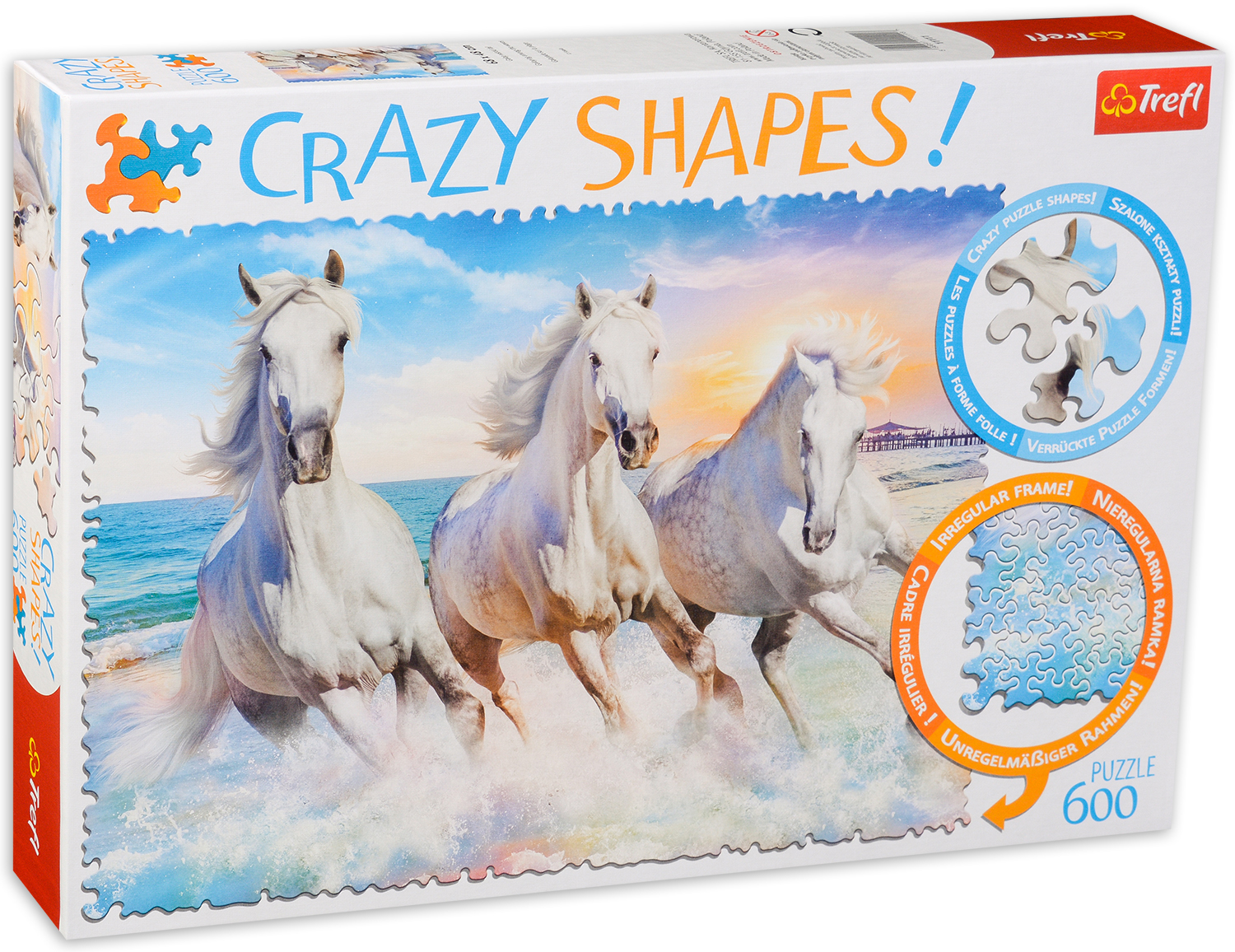 Пъзел Trefl от 600 части - Галоп сред вълните