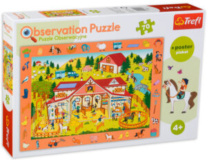 Пъзел Trefl от 70 части - Ние посещаваме фермата