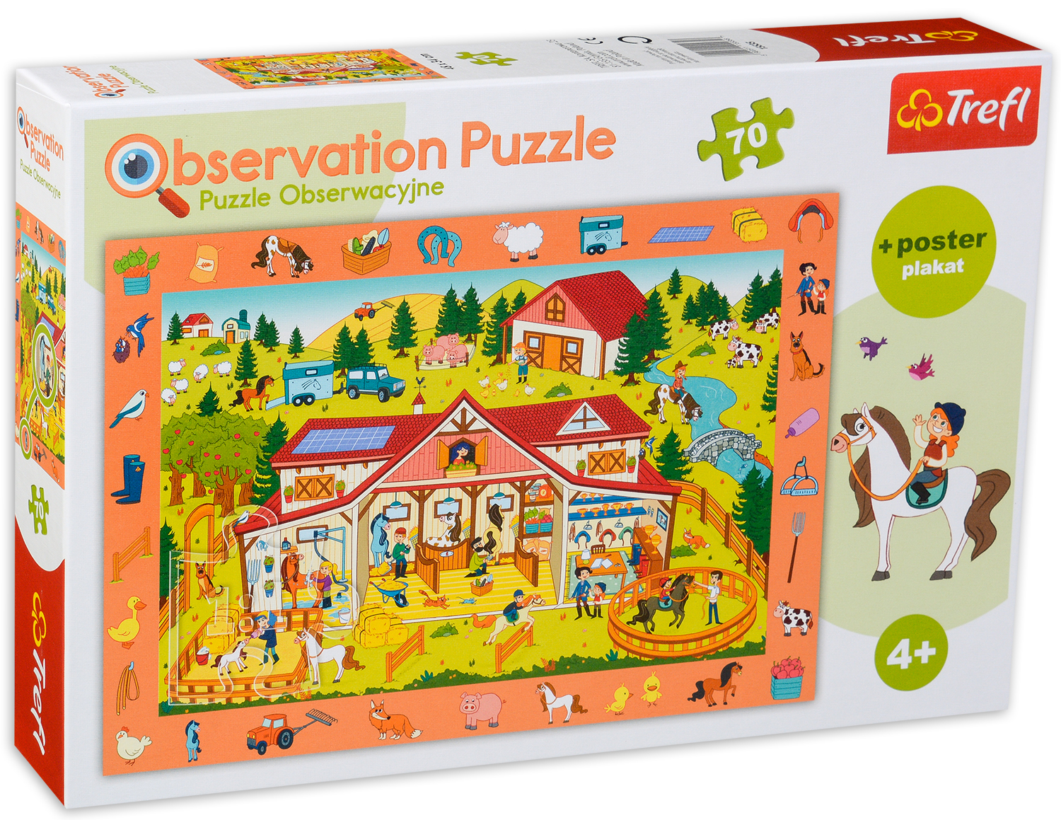 Пъзел Trefl от 70 части - Ние посещаваме фермата