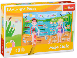 Образователен пъзел Trefl от 40 части - Моето тяло