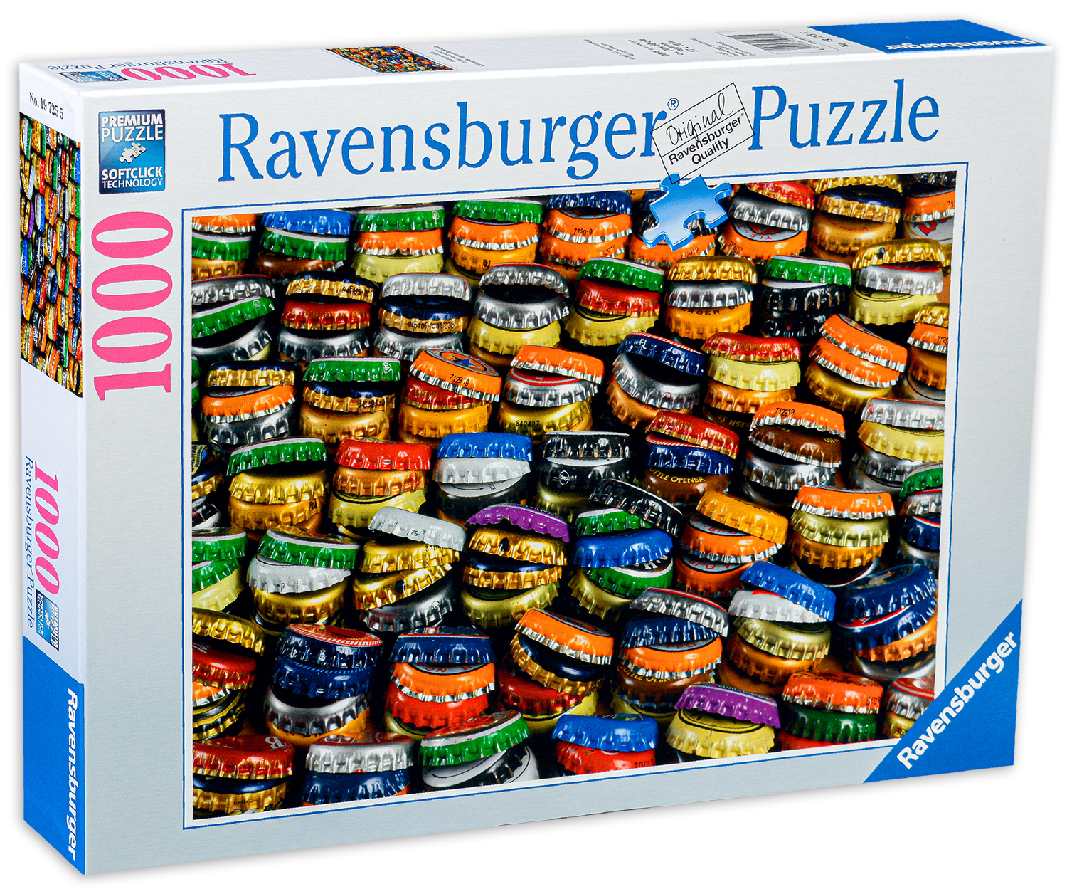 Пъзел Ravensburger от 1000 части - Цветни капачки