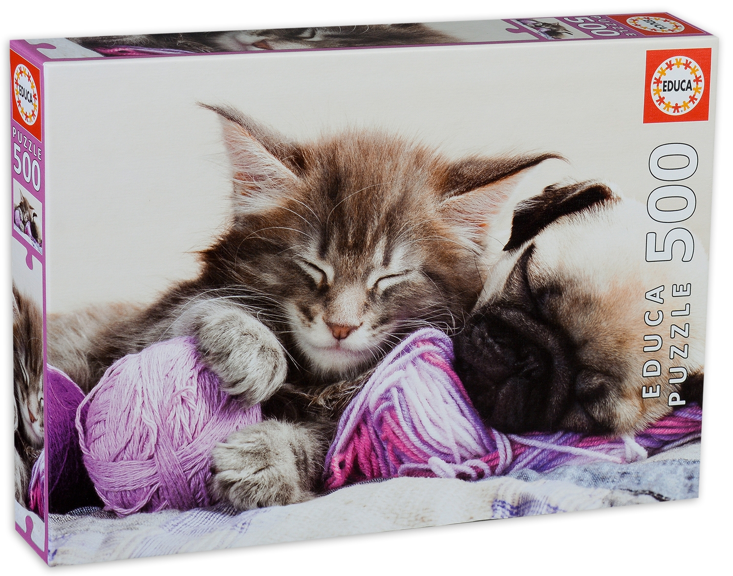 Пъзел Educa от 500 части - Поспаливи приятели