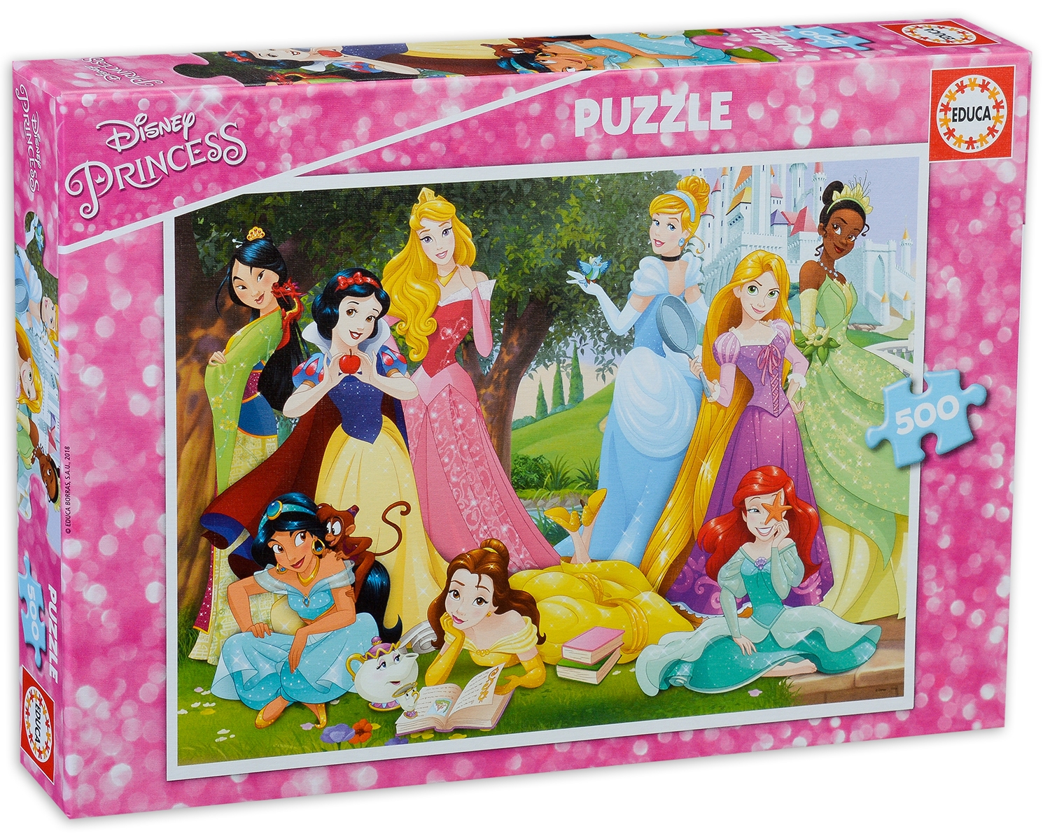 Пъзел Educa от 500 части - Принцесите на Дисни