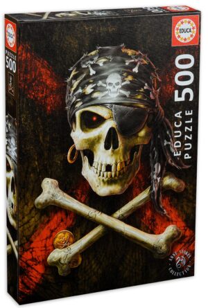 Пъзел Educa от 500 части - Пиратски череп