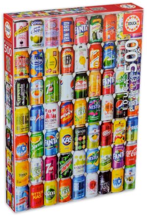 Пъзел Educa от 500 части - Кенчета