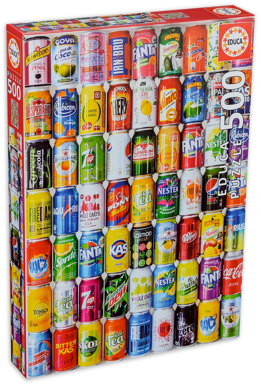 Пъзел Educa от 500 части - Кенчета