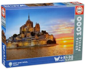 Пъзел Educa от 1000 части - Мон Сен Мишел, Франция