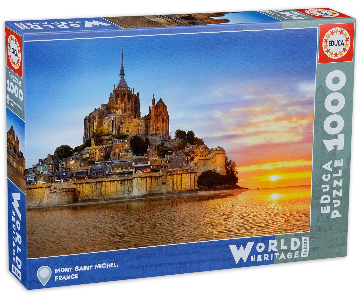 Пъзел Educa от 1000 части -  Мон Сен Мишел, Франция