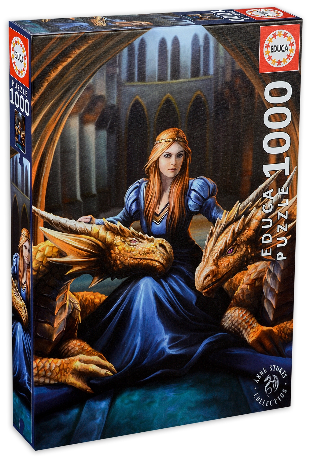 Пъзел Educa от 1000 части - Свирепа вярност, Ан Стоукс