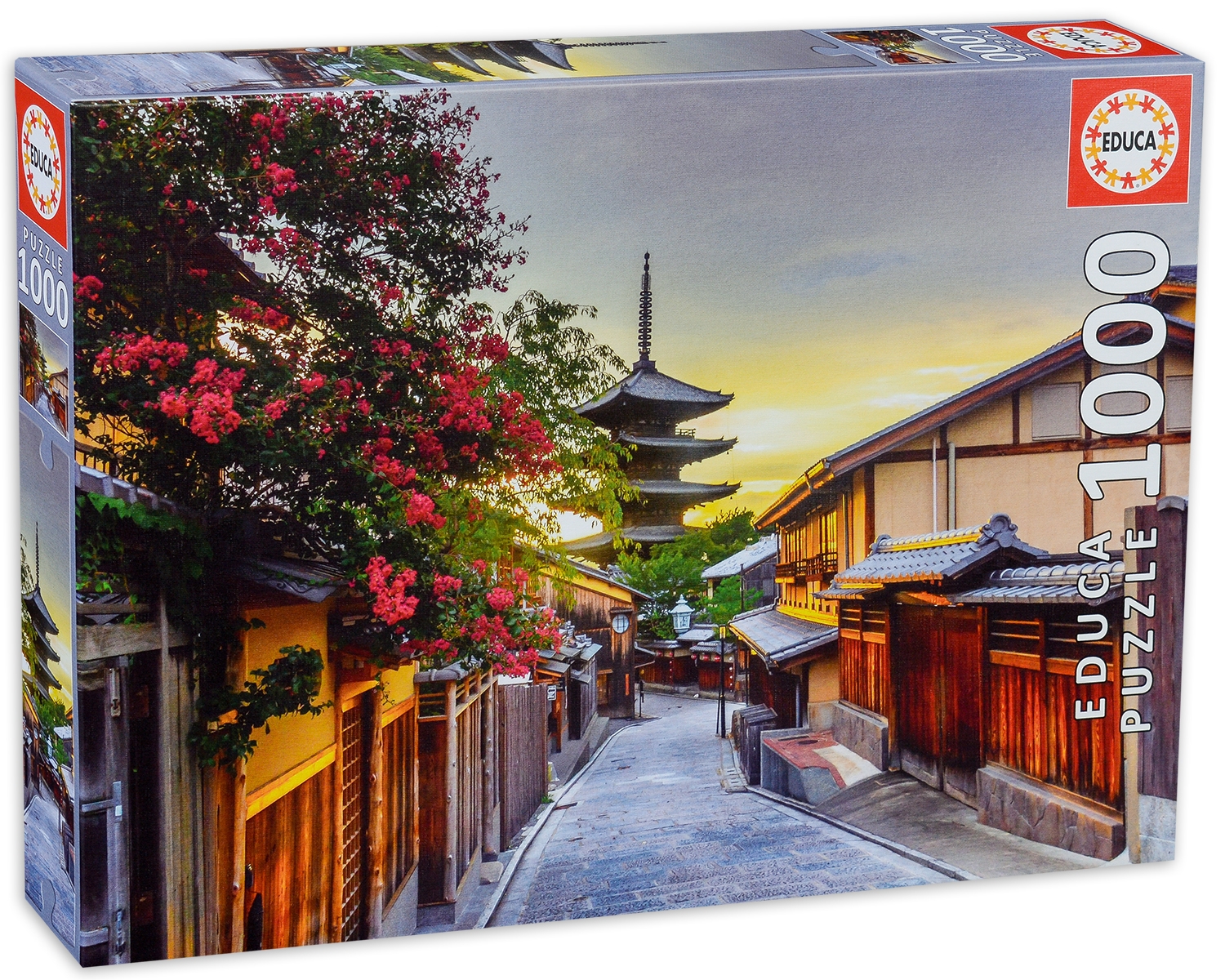 Пъзел Educa от 1000 части - Пагода Ясака, Япония