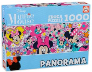 Панорамен пъзел Educa от 1000 части - Мини Маус