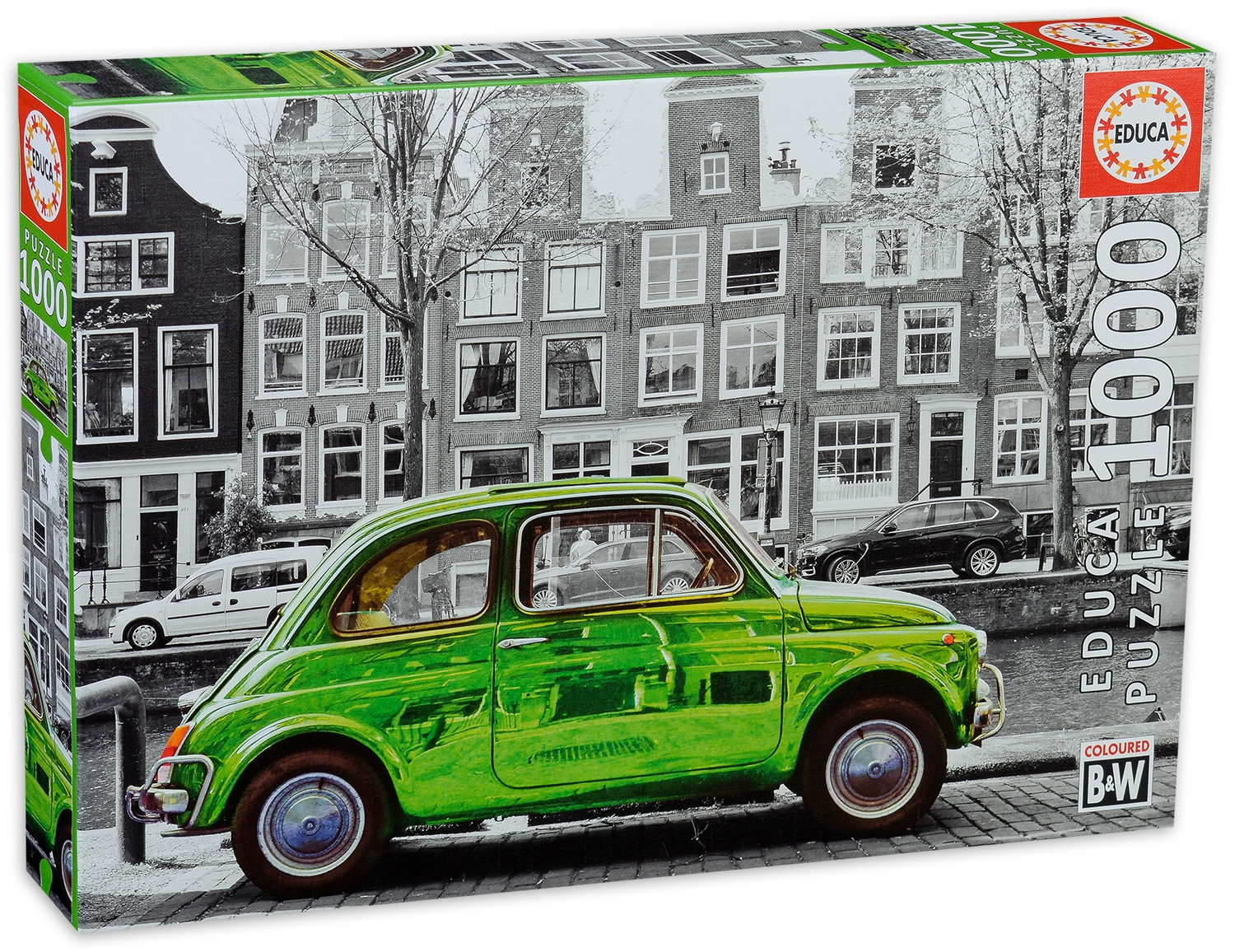 Пъзел Educa от 1000 части - Кола в Амстердам