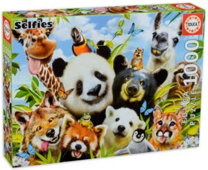 Пъзел Educa от 1000 части - Селфи с лама